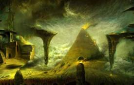 Космос Пирамида, атака, стихия, буря обои рабочий стол