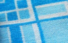 Текстуры Ткань, хлопок, голубой, белый, текстиль обои рабочий стол