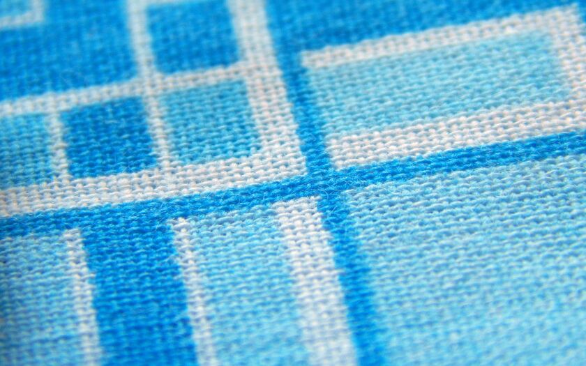 Ткань, хлопок, голубой, белый, текстиль обои рабочий стол Текстуры
