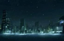 Города Город, зима, снег, ночь, огни обои рабочий стол