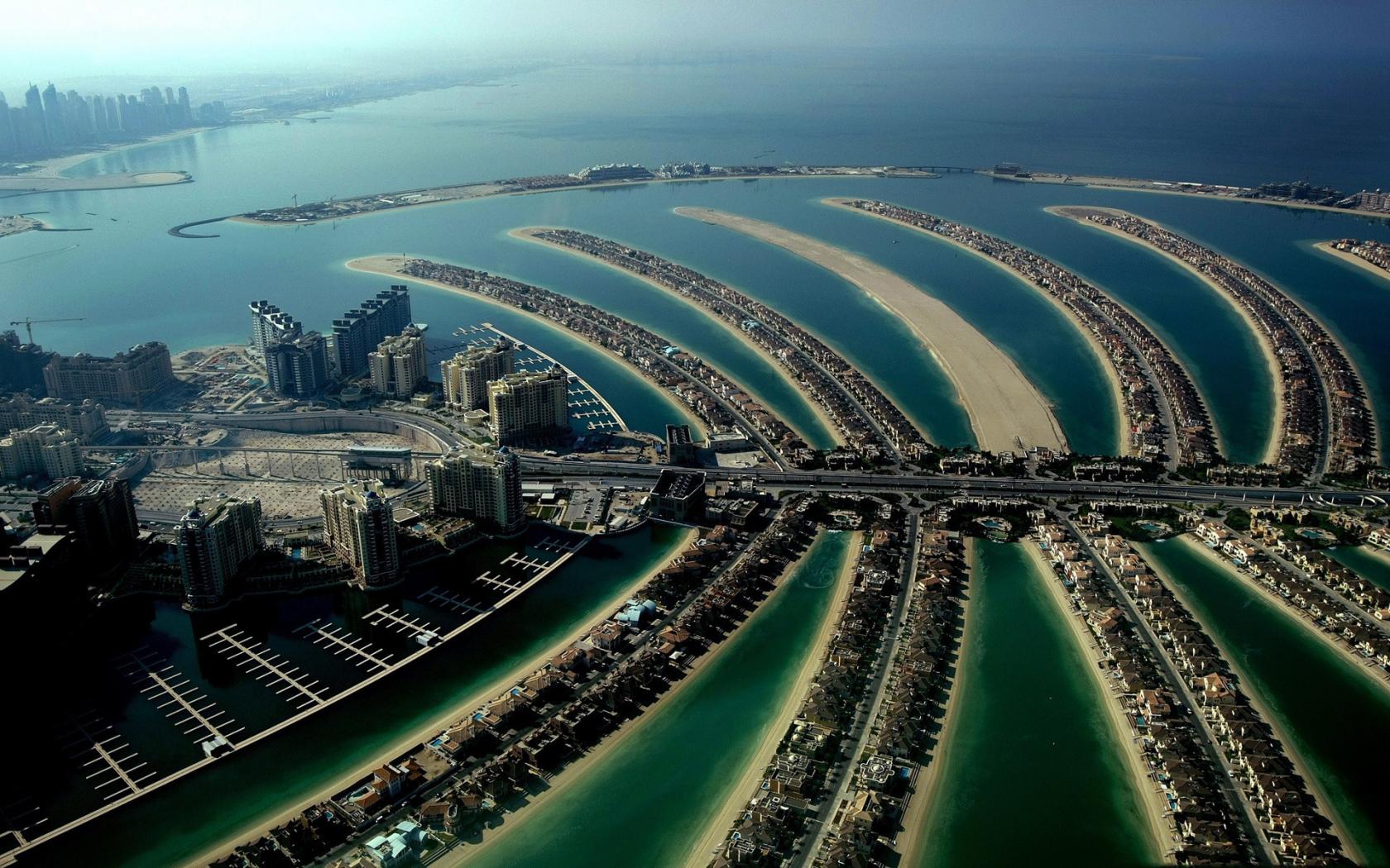ОАЭ, Эмираты, Пальма Джумейра, Дубаи обои рабочий стол Города
