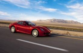 Автомобили Ferrari, 599, gtb, дорога, небо обои рабочий стол