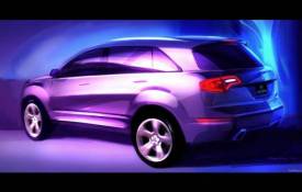 Автомобили Нарисованная Акура MD-X обои рабочий стол
