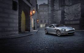 Автомобили Aston martin, серебристый, город обои рабочий стол