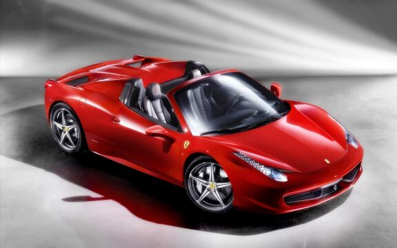 ferrari 458 spider  обои рабочий стол Автомобили