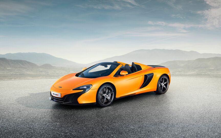 2015 mclaren 650s spider обои рабочий стол Автомобили