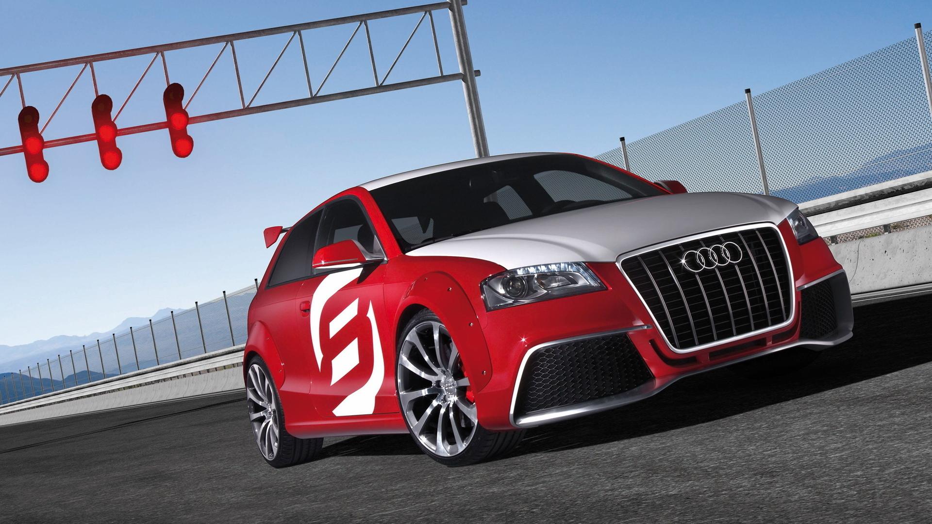 Audi, A3, red, автомобили, машины, авто обои рабочий стол Автомобили