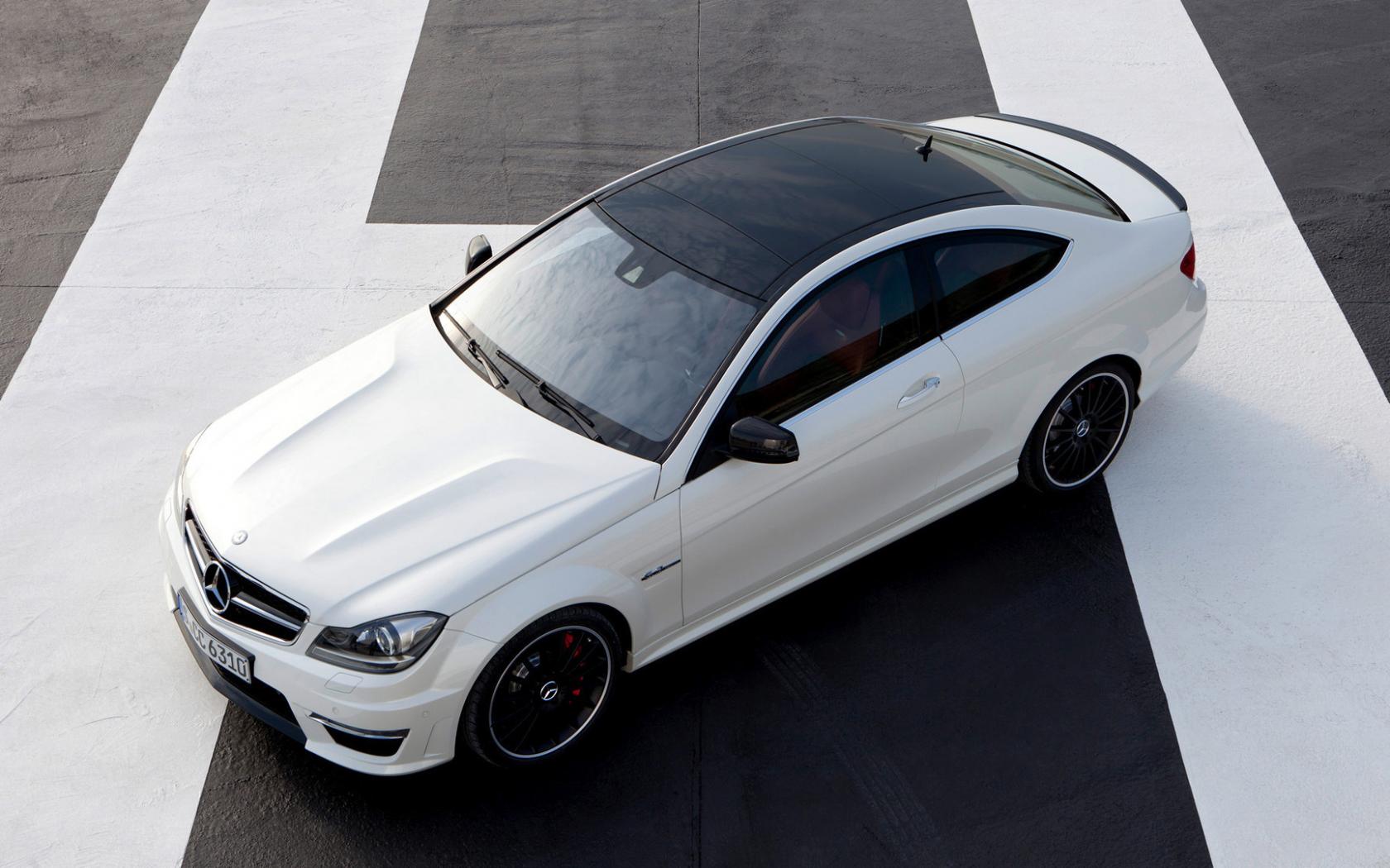 Мерседес, белый, mercedes, c63, amg, tuning, сверх обои рабочий стол Автомобили