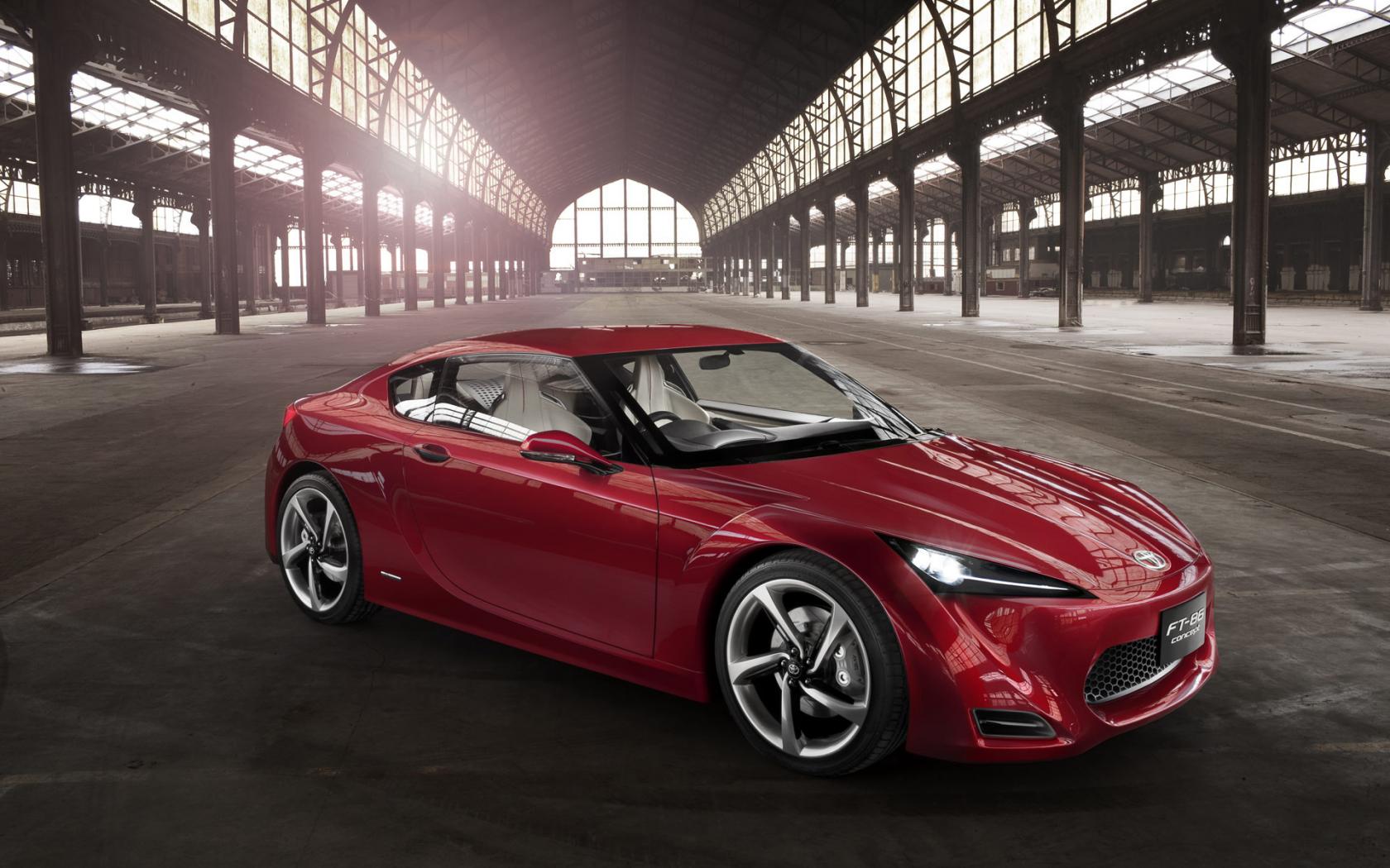 Toyota, ft-86, концепт, ангар обои рабочий стол Автомобили