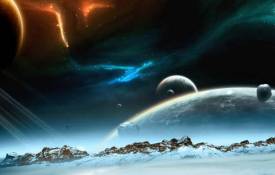 Космос Близкие спутники, космические обои рабочий стол