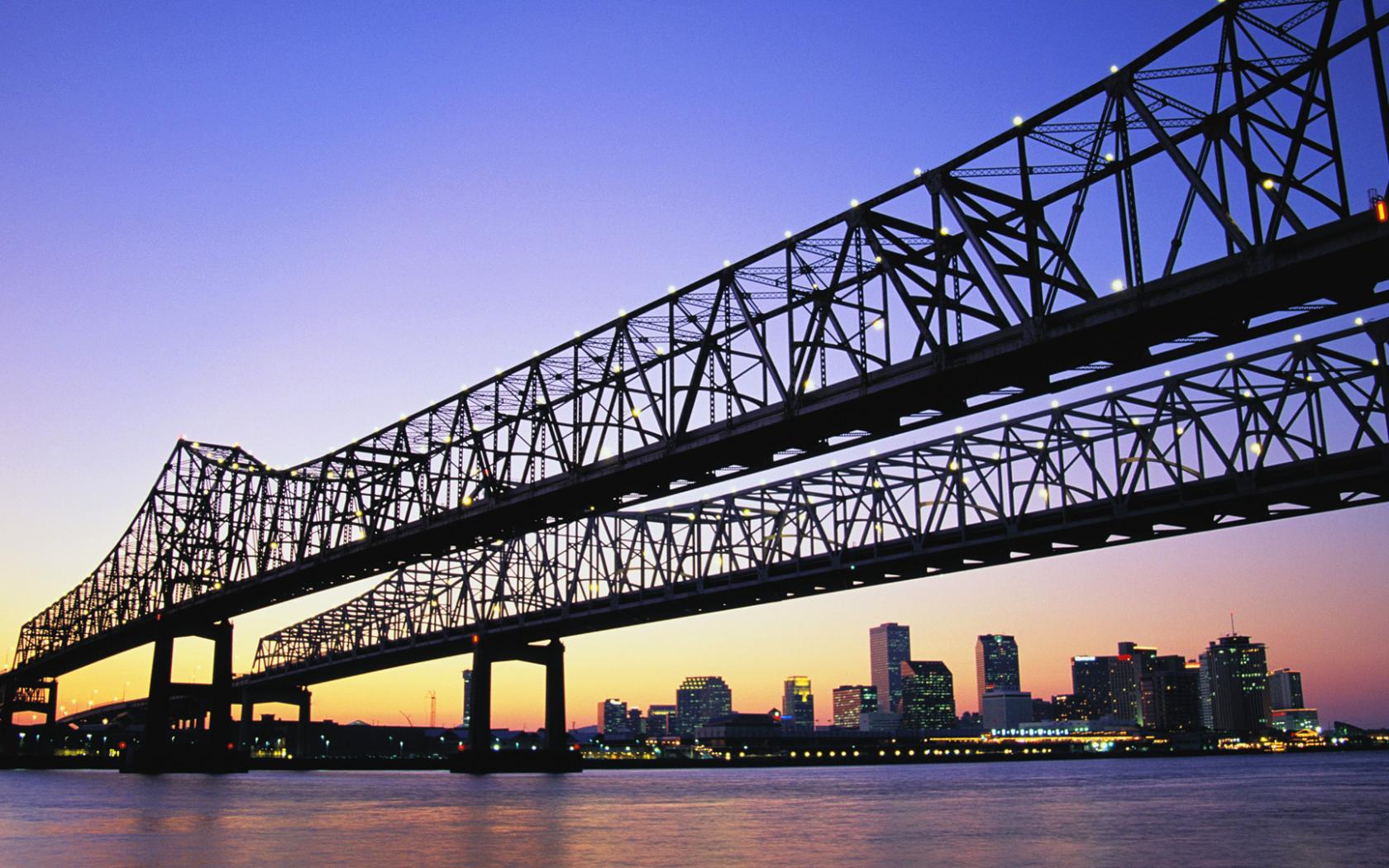 New Orleans Bridge обои рабочий стол Города