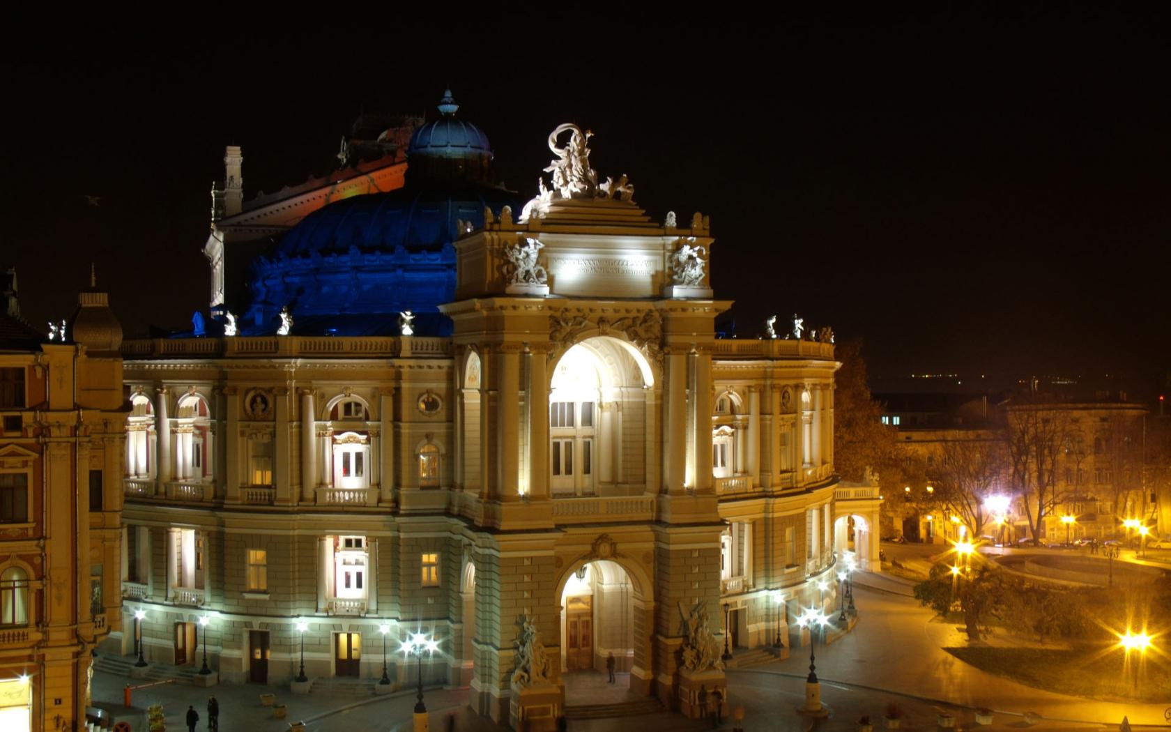 Одесский оперный театр обои рабочий стол Города