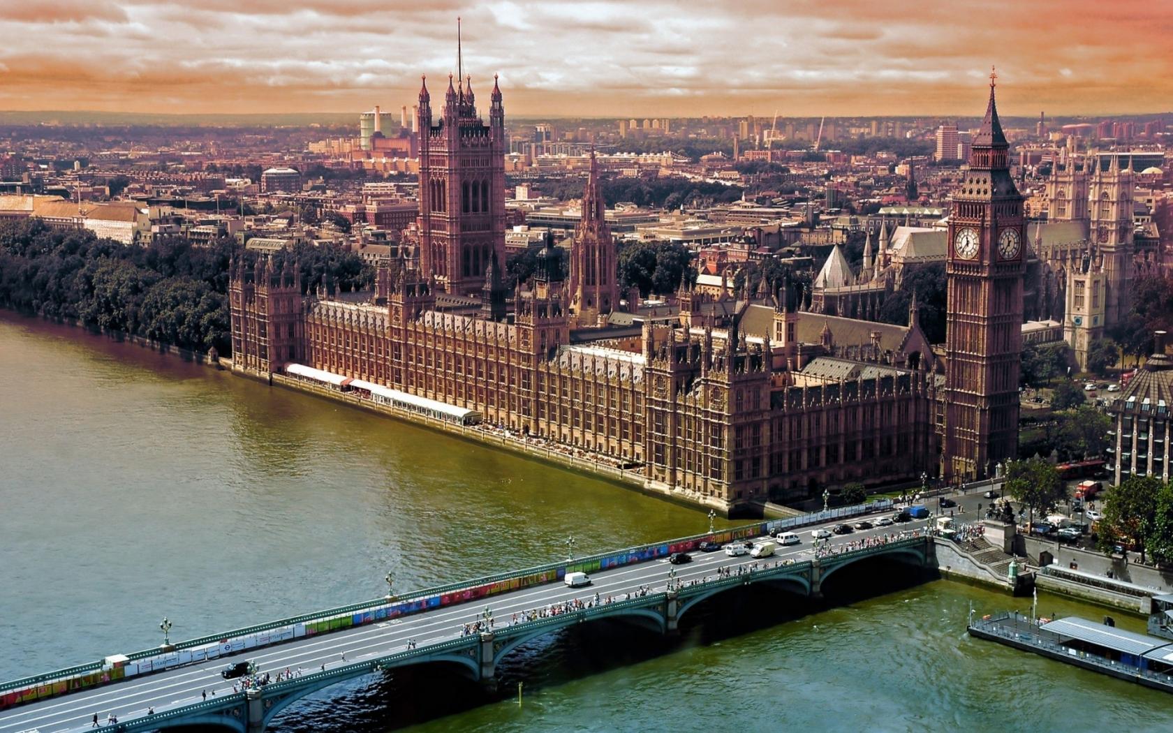 Город, лондон, london, мост, река, темза обои рабочий стол Города
