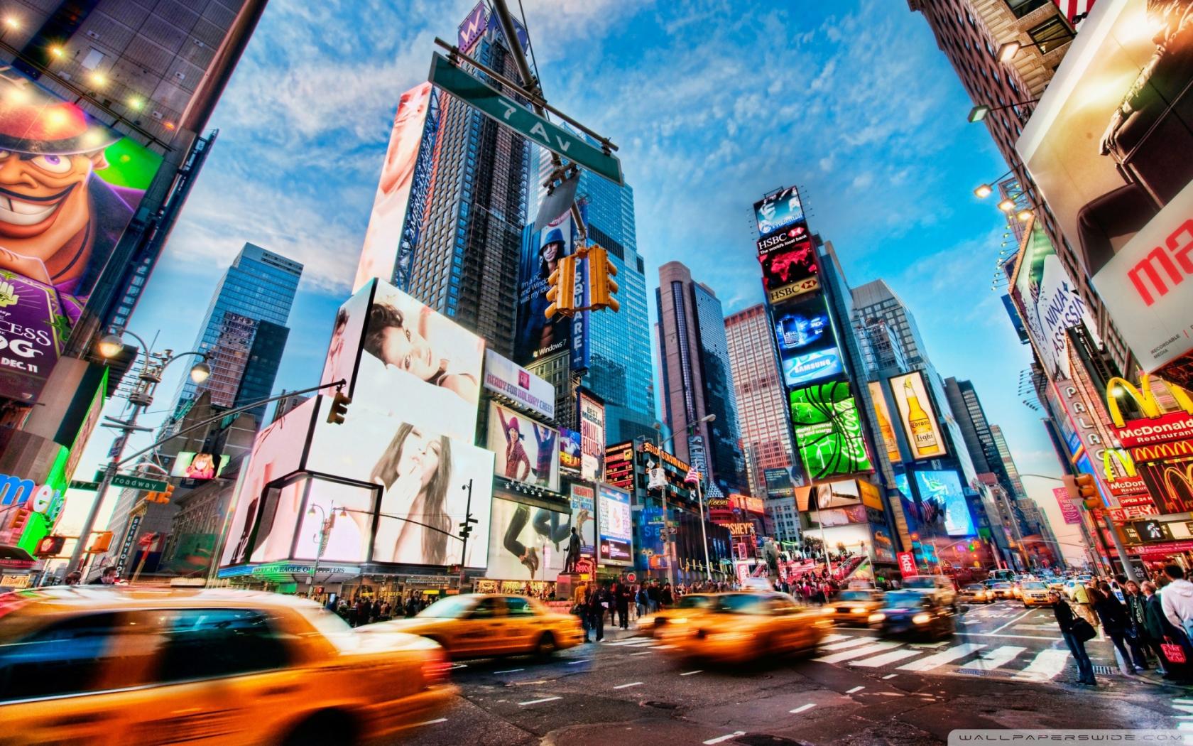 Таймс Сквер, Times Square NY обои рабочий стол Города