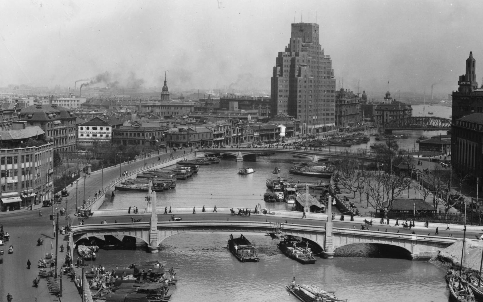 Ретро шанхай, 1930е годы обои рабочий стол Города