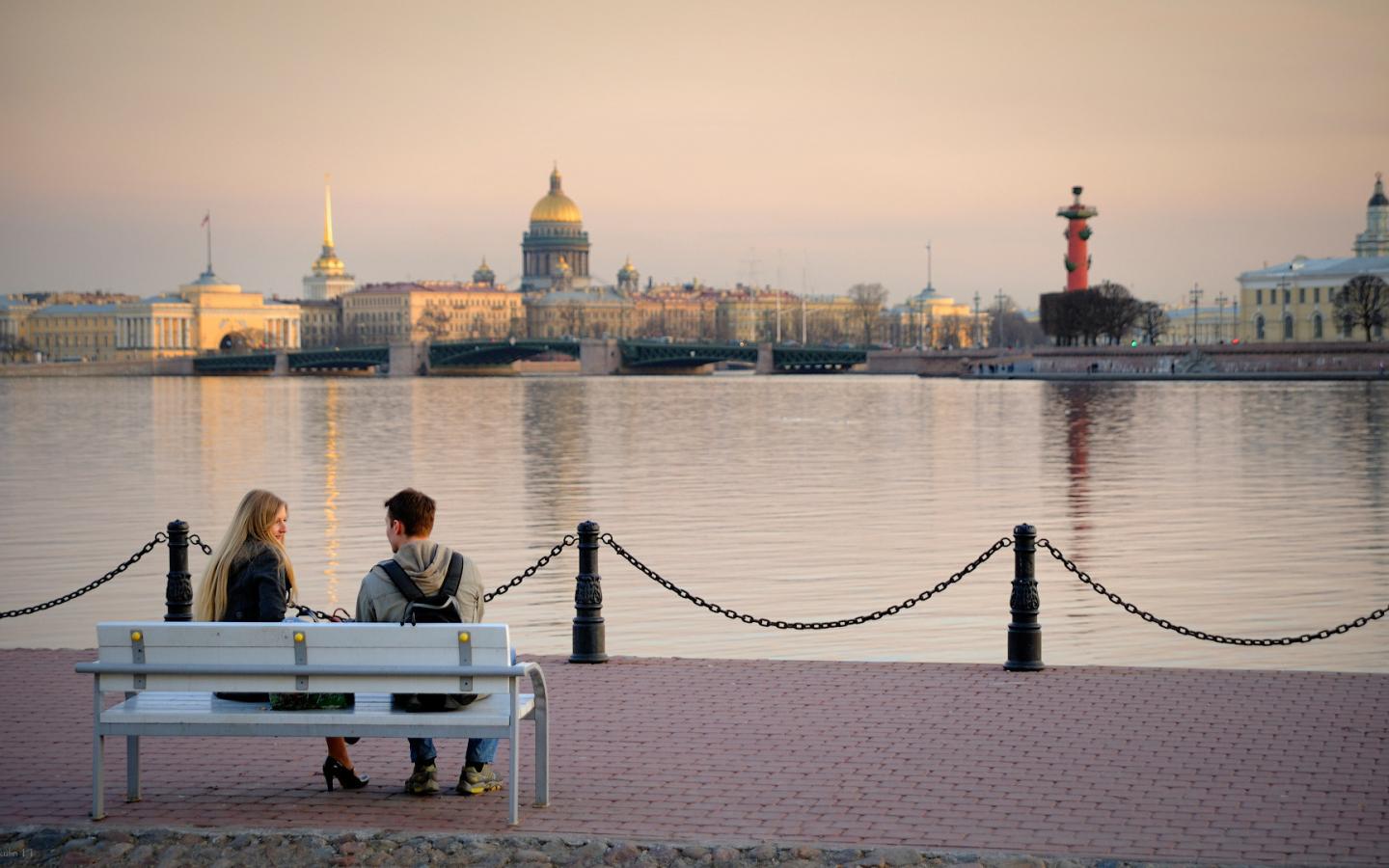 Город, Петербург, свидание обои рабочий стол Города