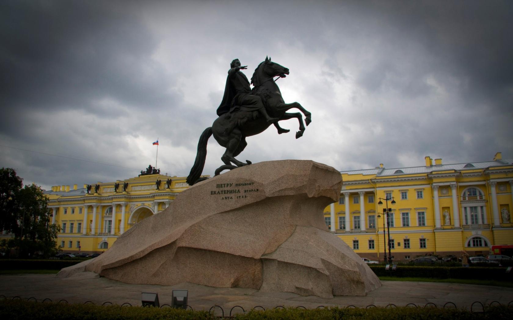 Памятник Петру 1 обои рабочий стол Города