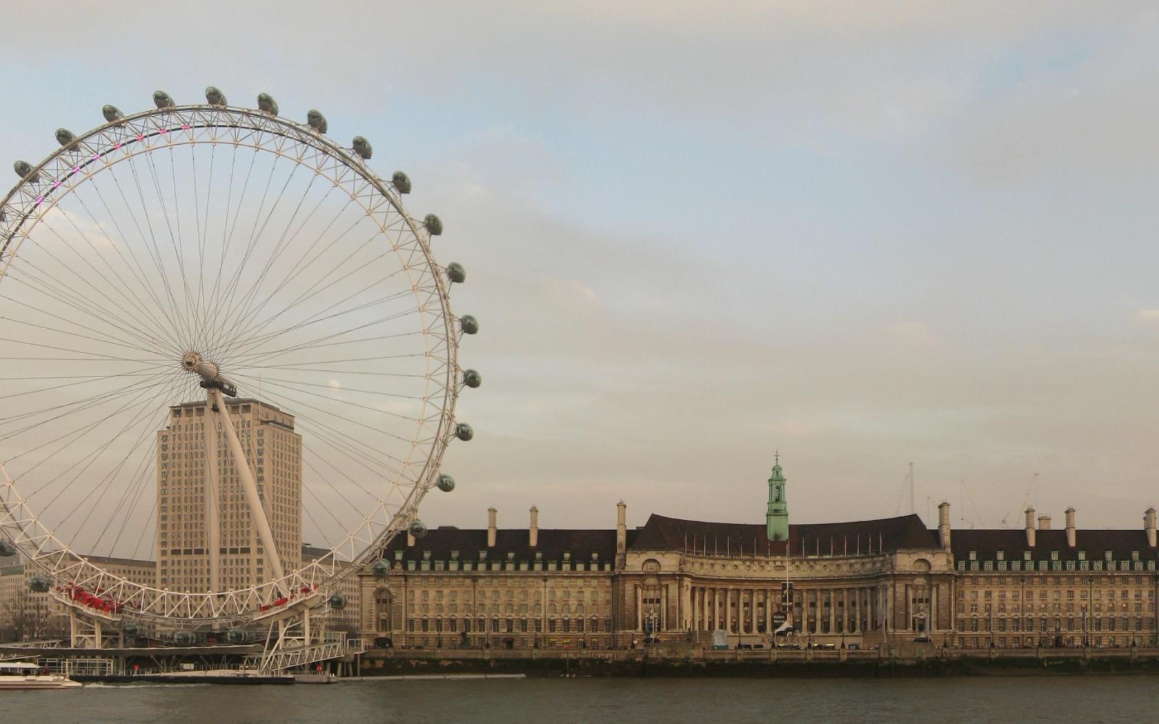 London колесо обозрения обои рабочий стол Города